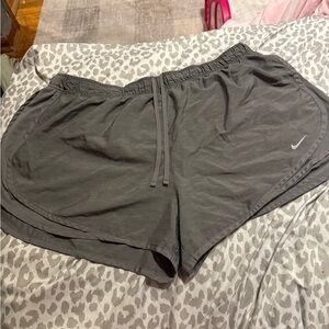 Nike Gray Athletic Shorts Lightweight Performance